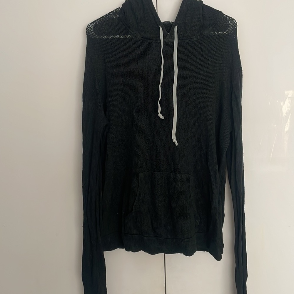 Brandy melville 2 at a price of 1 knit pullover hoodies black and ivory